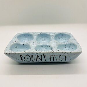 Rae Dunn Speckled Blue Egg Holder
